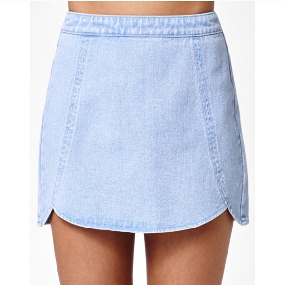 PacSun Dresses & Skirts - Pacsun Light Blue Jean Mini Skirt Size 25